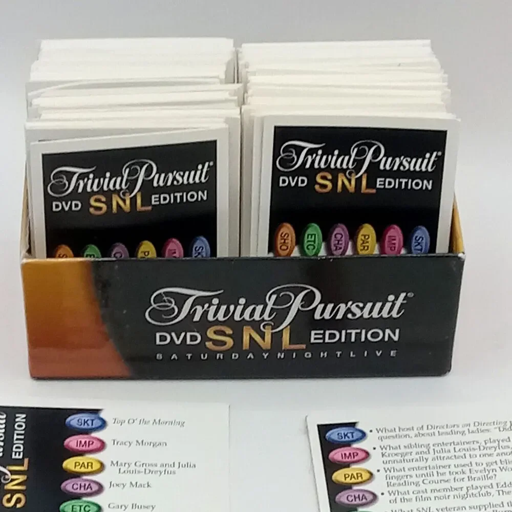 SNL Trivial Pursuit TV Trivia Cards ONLY Saturday Night Live game